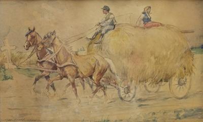 Wóz z sianem, 1930
