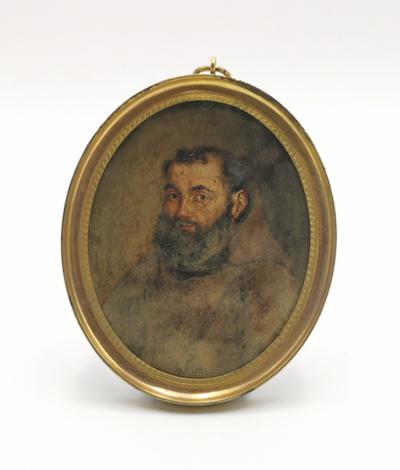 Portret mnicha - miniatura