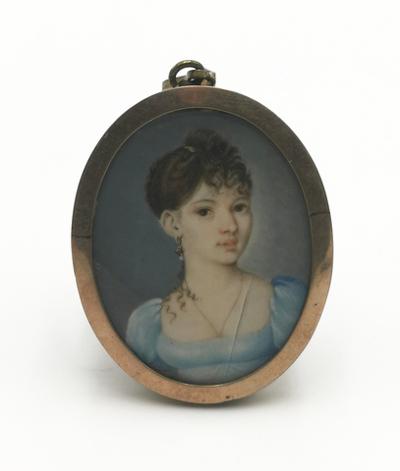 Dziewczyna w błękicie - miniatura