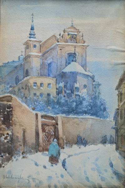 Widok na kościół św. Anny w Warszawie, 1931