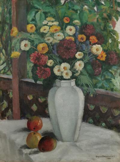 Bukiet na werandzie, 1924