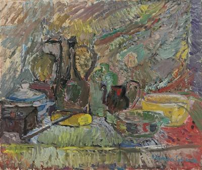 Martwa natura z bułką, 1980