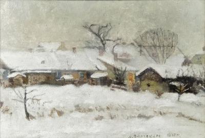 Pejzaż zimowy, 1940