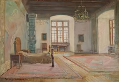 Wawel - Wnętrze sypialni Zygmunta Starego, 1939
