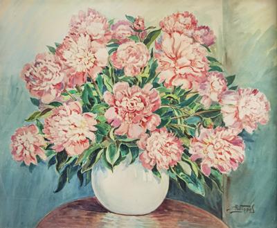 Peonie w wazonie