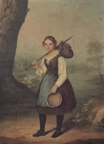 Dziewczyna z węzełkiem, 1839