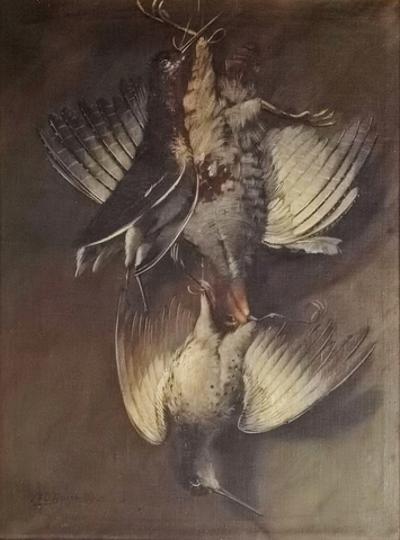 Martwa natura z ptakami