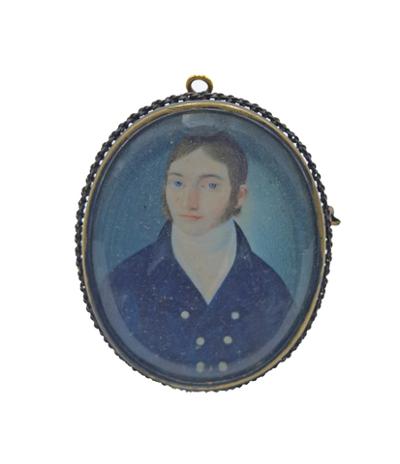 Portret mężczyzny - miniatura