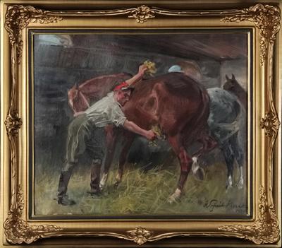 W stajni, 1924