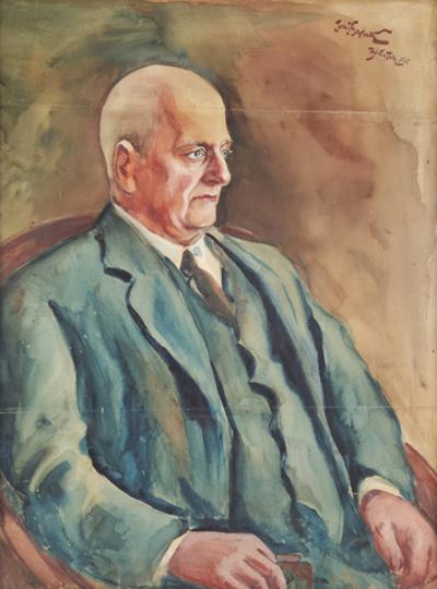 Portret mężczyzny z książką, 1925