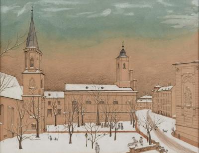 Cieszyn zimą, 1912