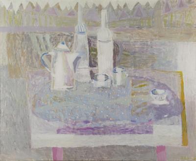 Martwa natura z białymi naczyniami,1998