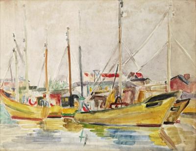Pejzaż z łódkami, 1966