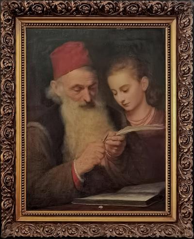 Nad księgą - ostrzenie pióra