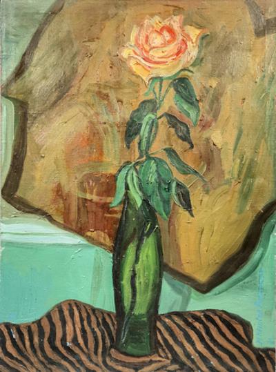 Róża w wazonie, 1984