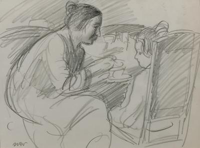 Podwieczorek, ok. 1916