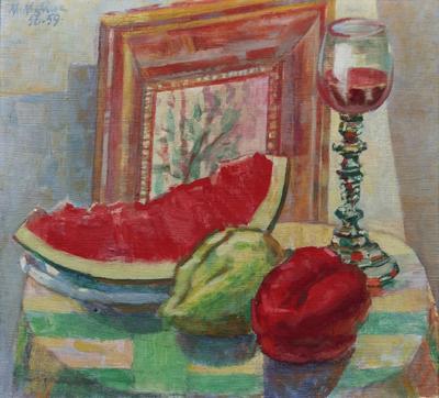 Martwa natura z arbuzem, 1956-1959