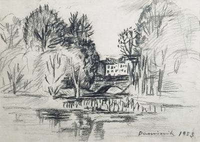 Panorama z mostkiem, 1953