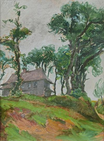 Drewniany kościółek na wzgórzu, 1927
