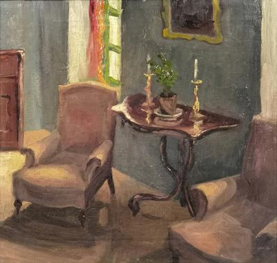 Wnętrze saloniku, 1943-45