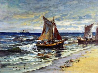 Rybacy dobijają do lądu, 1956