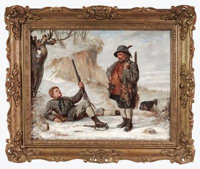 Wypadek na polowaniu, 1870