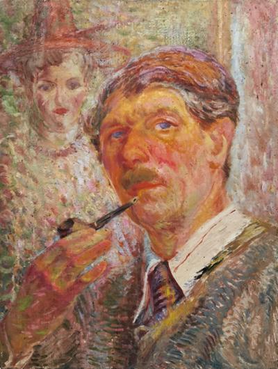 Portret mężczyzny z fajką