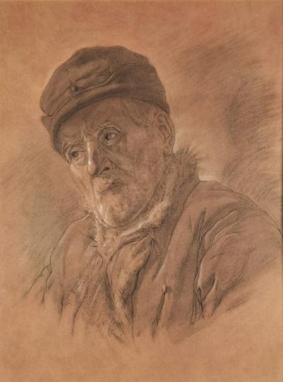 Studium starego mężczyzny, 1884