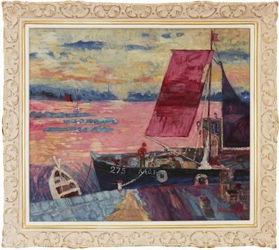 Pejzaż norweski z Mandal, 1985