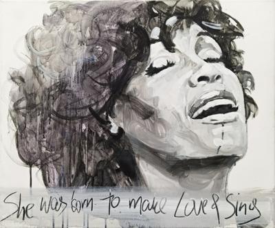 "She was born to make Love and Sing / Whitney Houston / from the Good Fellas series", 2015