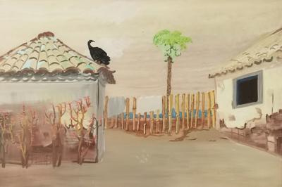 Pejzaż z sępem [Urubu Bird, Brasil], 1942