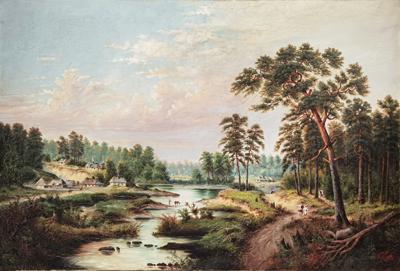 Rzeka Świder pod Warszawą, 1904