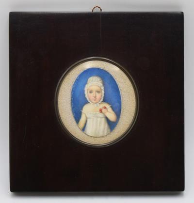 Portret dziecka z owocami - miniatura, 1981