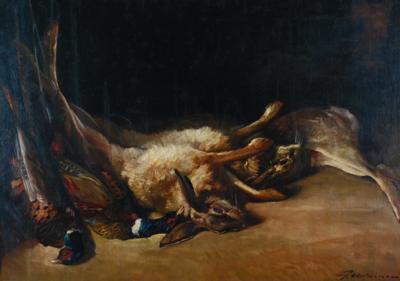 Martwa natura z zającami