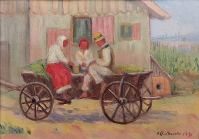 Na wozie, 1932