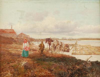 Spławione drzewo, 1896