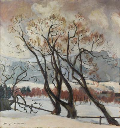Drzewa - Pejzaż zimowy, 1930