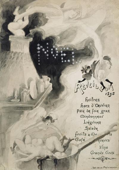Wigilia Bożego Narodzenia 1895 - projekt ilustracji ?