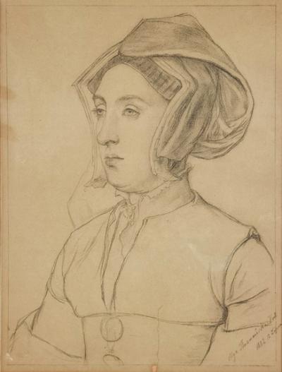 Jane Seymour według obrazu Hansa Holbeina, 1882
