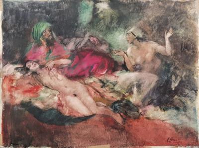 Sardanapal i niewolnice, 1951