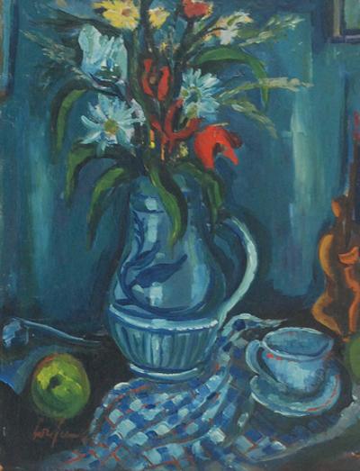 Martwa natura niebieska