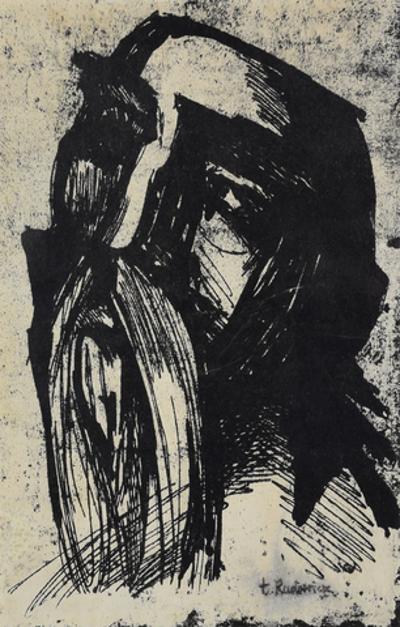 Portret wąsatego mężczyzny