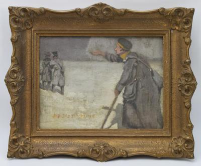 Ranny żołnierz, 1916