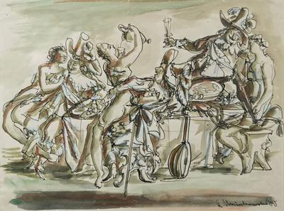 Przyjęcie, 1945