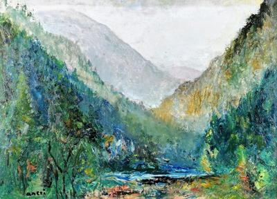 Pejzaż górski - Szczawnica, ok. 1965