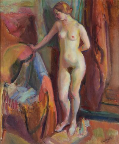 Akt stojącej modelki, 1935