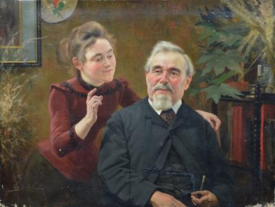 W salonie, 1892