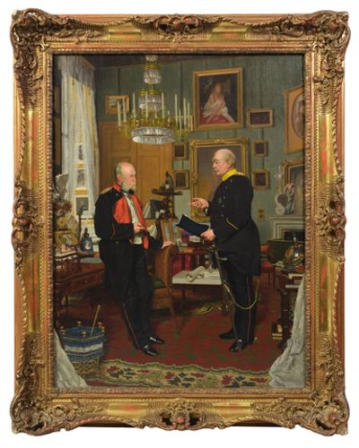 Cesarz Wilhelmem I i Otto von Bismarck
