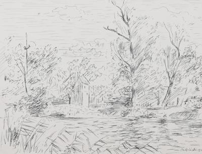 Pejzaż ze stawem, 1946