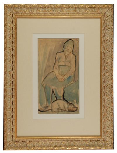 Kobieta z kotem, 1949